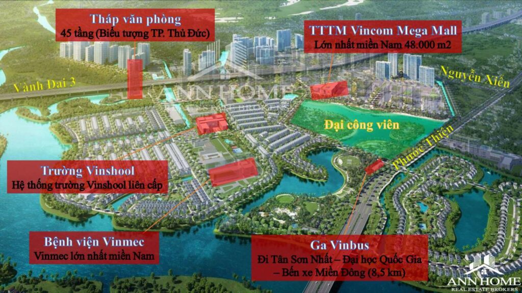 Tiện ích nội khu Vinhomes Grand Park