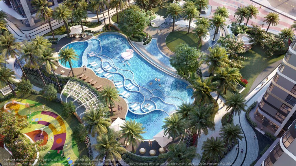 Hồ bơi resort The Opus One - Vinhomes Grand Park