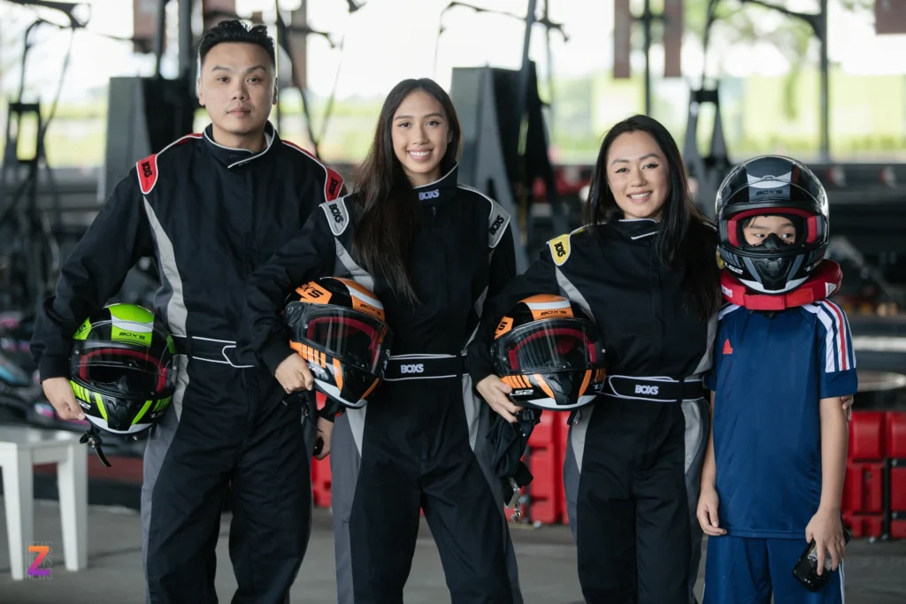 Thái VG 'loạn nhịp' khi lần đầu lái go-kart tại City Park