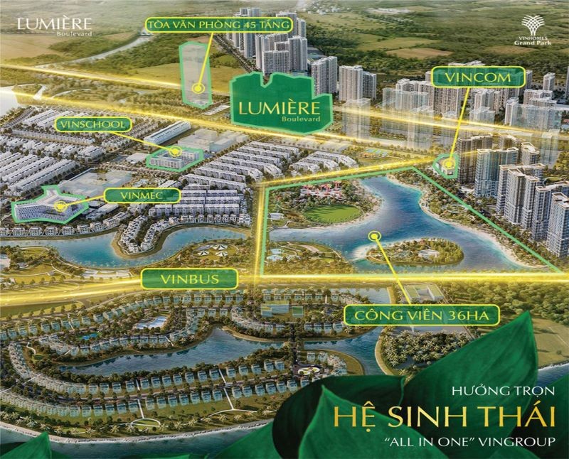 Vị trí đắc địa của Lumiere Boulevard